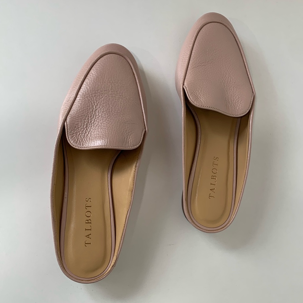 Talbots Leather Mules
